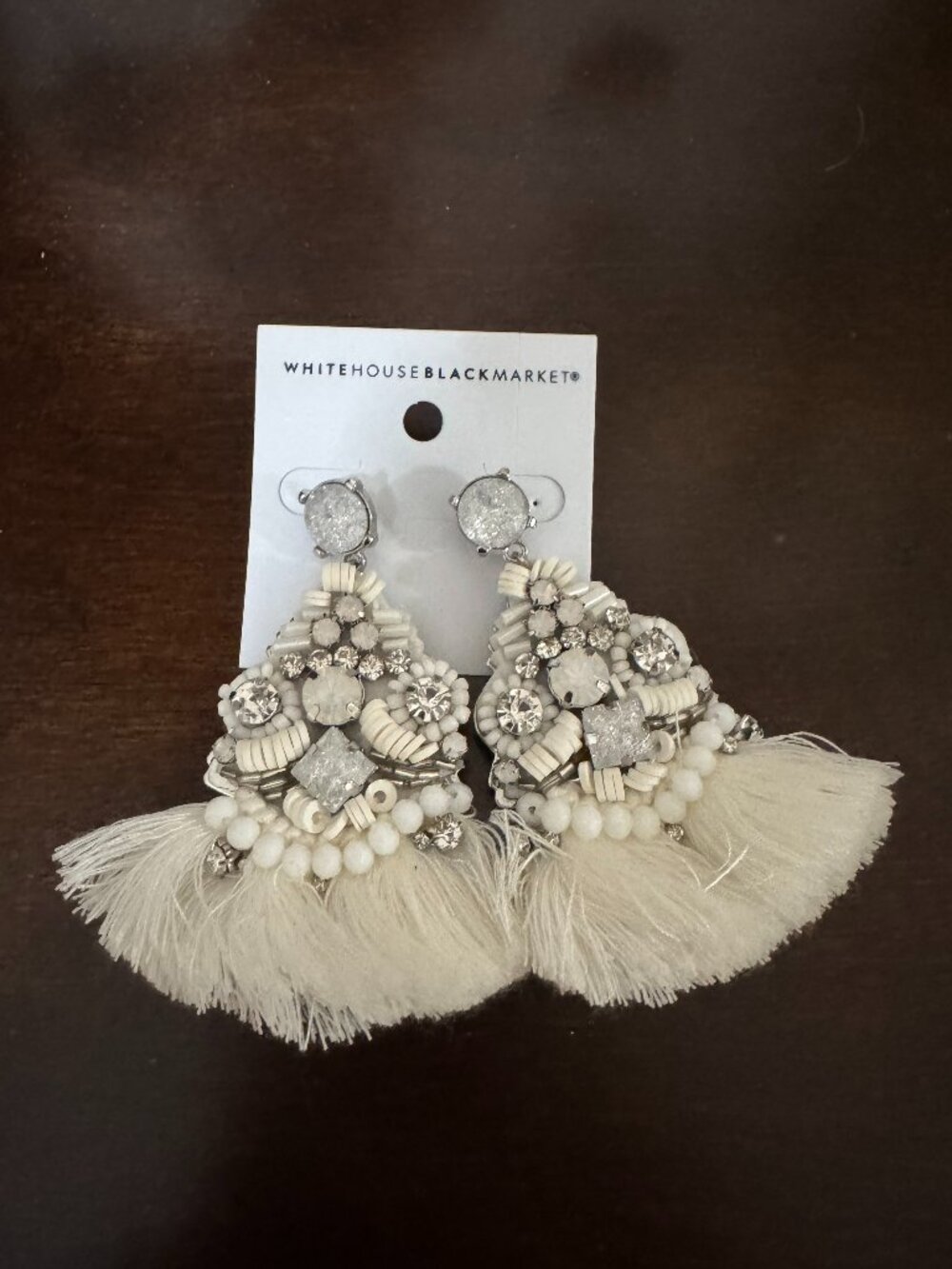 White House | Black Market - White Statement Earrings